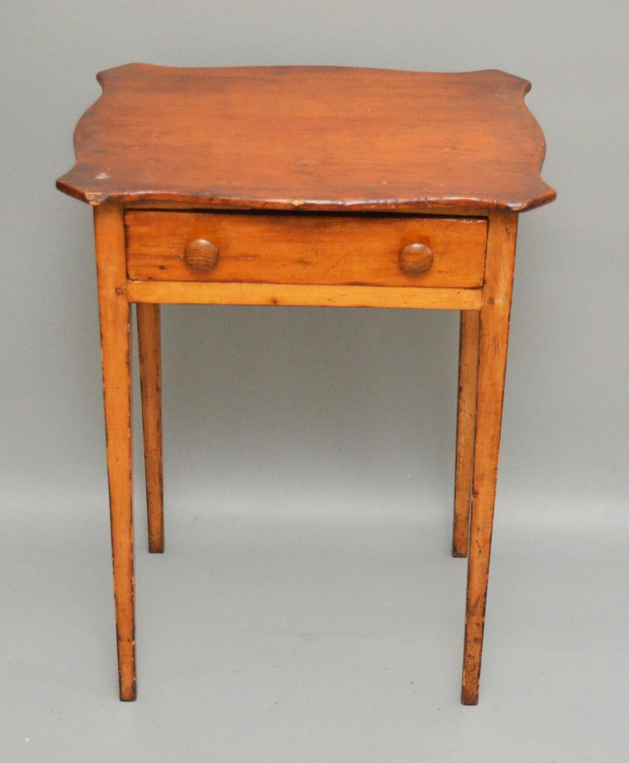 Antique One Drawer Stand End Table (1 of 3)