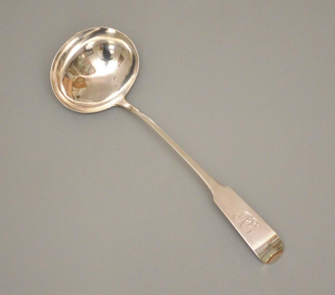 Large 19th Century Demilt Coin Silver Ladle (1 of 3)