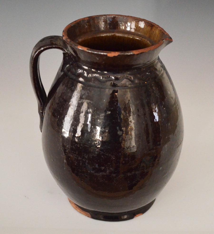 Antique Redware Pottery Pitcher (1 of 6)