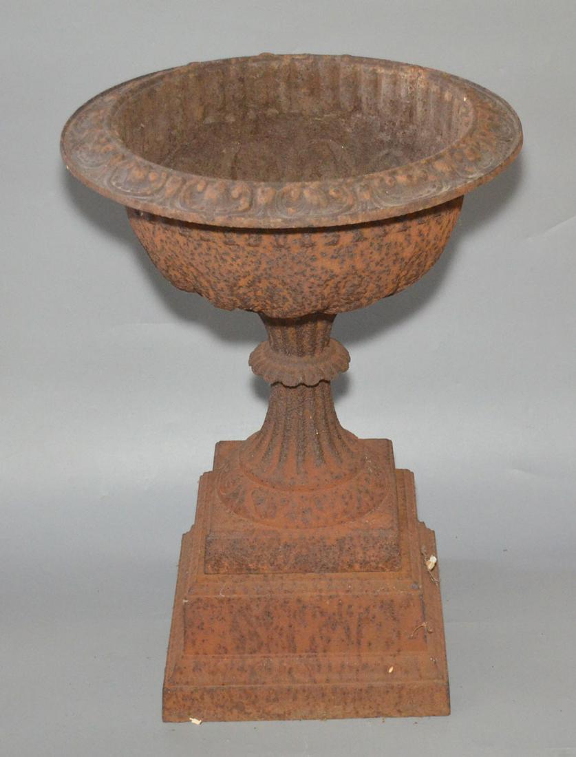 Antique Cast Iron Urn (1 of 2)