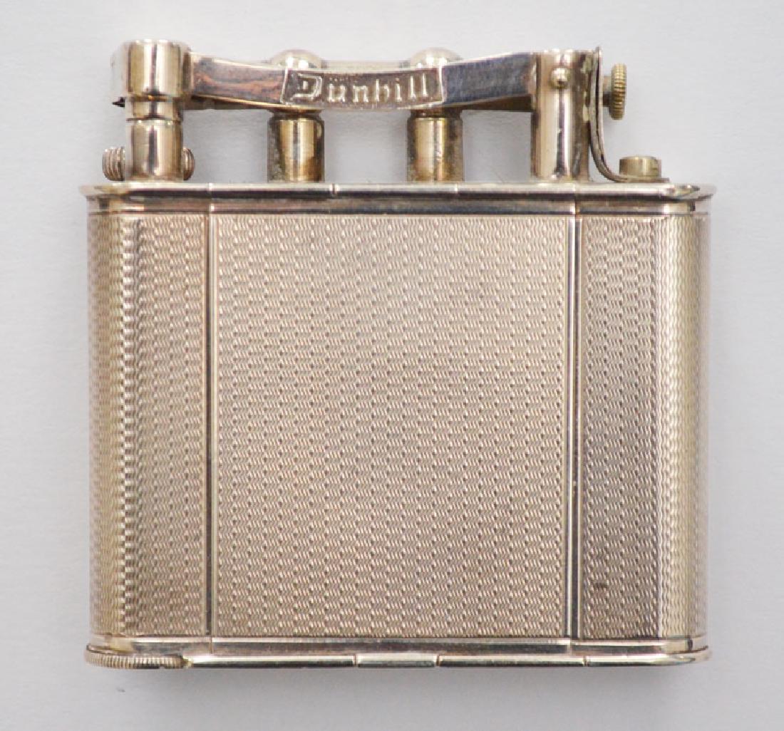 Vintage Dunhill Sterling Silver Compact Lighter: Re-entered for non payment. Measures 2.25" x 2.25" x 5/8"