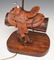 Fun Vintage Embossed Leather Saddle Lamp - 3