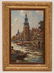 O/B Painting Of Amsterdam Signed JK