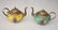 Pair of Chinese Porcelain & Silver Teapots