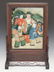 Chinese Reverse Painted Table Top Screen