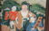 Chinese Reverse Painted Table Top Screen - 2