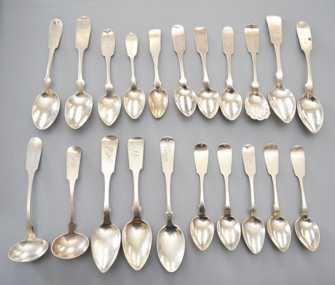 Lot Of Various Antique Coin Spoons (1 of 9)