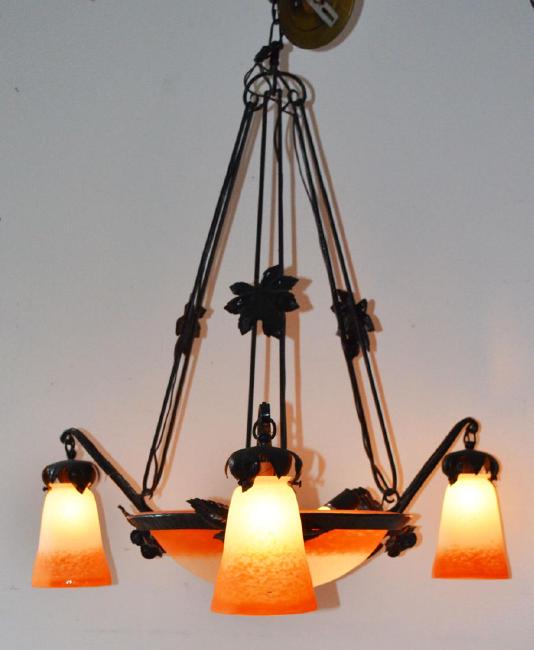 An Exceptional French Art Nouveau Chandelier (1 of 2)