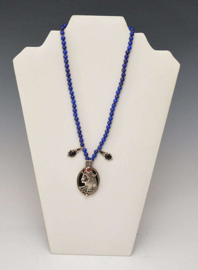 Designer Heyoka Merrifield  Sterling & Lapis Necklace (1 of 5)