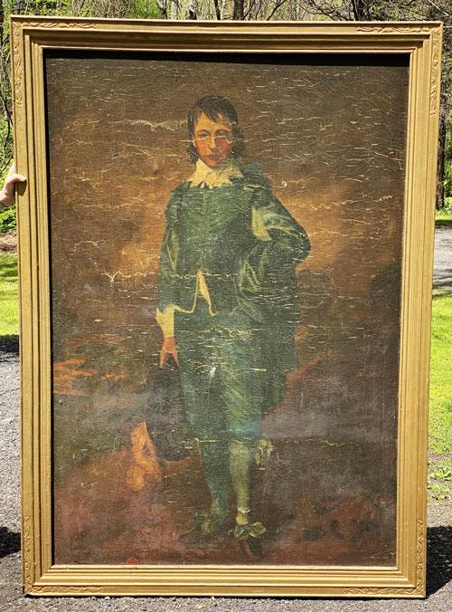 Life Size Little Boy Blue Painting (1 of 6)