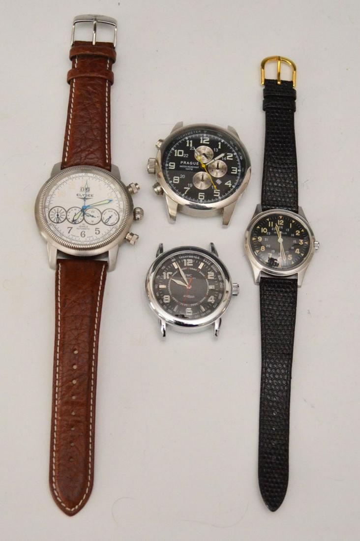 Group of 4 Watches (Elysee, Benrus, Prague) (1 of 3)