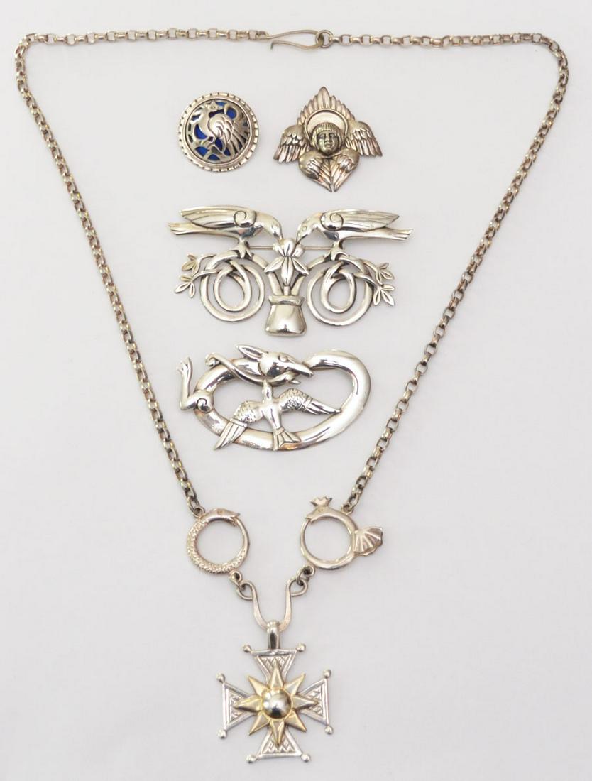 4 Pcs of Robert M Place Sterling Silver Jewelry (1 of 1)