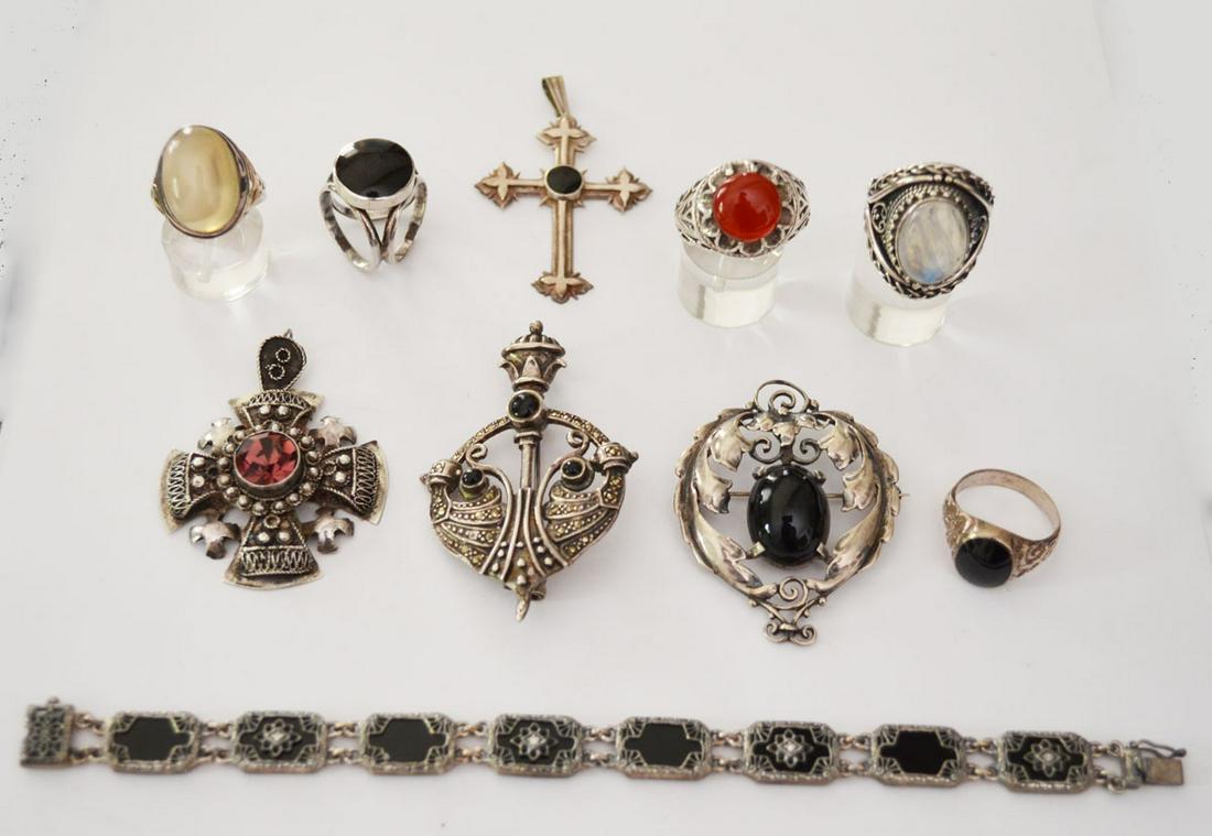Large Lot Of Sterling Silver Jewelry (1 of 1)
