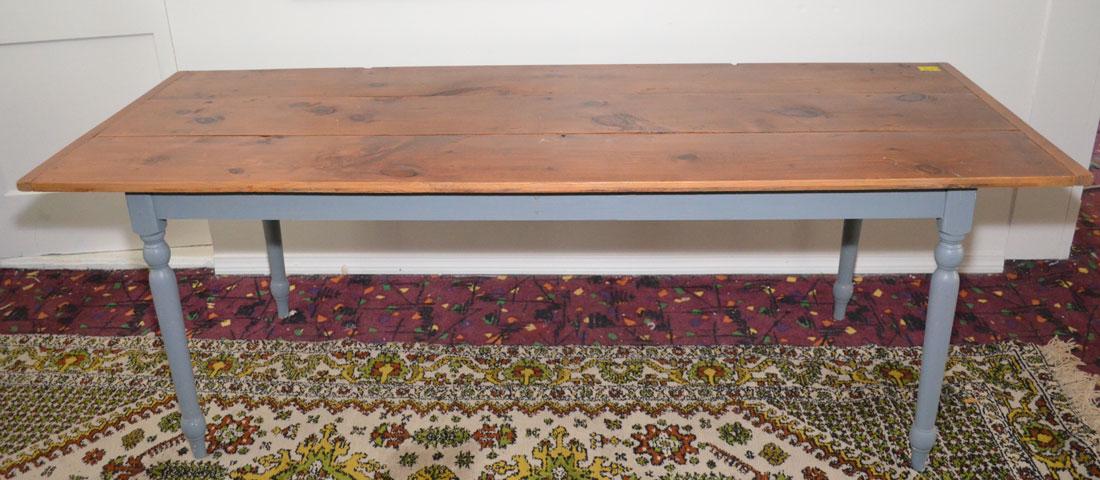 Lovely Vintage Pine Painted Farm Table (1 of 3)