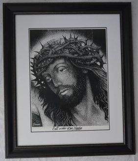 Ray Charles Signed Gary James Braille Jesus Picture (1 of 4)