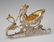 Sterling Figural Salt Cellar With Cherub & Sleigh
