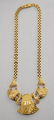 18k Gold Egyptian Papyrus Flower Necklace - 4