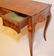 Chic Oyster Veneer Antique French Writing Desk - 2