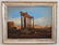 19th O/C Painting Of Roman Ruins illegibly Signed