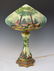 CL & G Hand Painted Glass Lamp