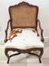 Pr of French Style Chairs w Cowhide Upholstery - 2