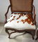 Pr of French Style Chairs w Cowhide Upholstery - 5