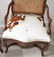 Pr of French Style Chairs w Cowhide Upholstery - 6