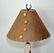 Pr of Cowhide Lamps with Custom Shades - 2