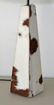 Pr of Cowhide Lamps with Custom Shades - 3