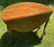 Antique Oval Swing Leg Table w Shell Carved Knees - 3