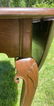 Antique Oval Swing Leg Table w Shell Carved Knees - 5