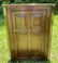 Handsome British Oak Corner Cupboard w Stars