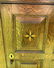 Handsome British Oak Corner Cupboard w Stars - 2