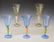 5 Lovely Signed Estate Fresh Venetian Glasses