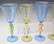 5 Lovely Signed Estate Fresh Venetian Glasses - 2