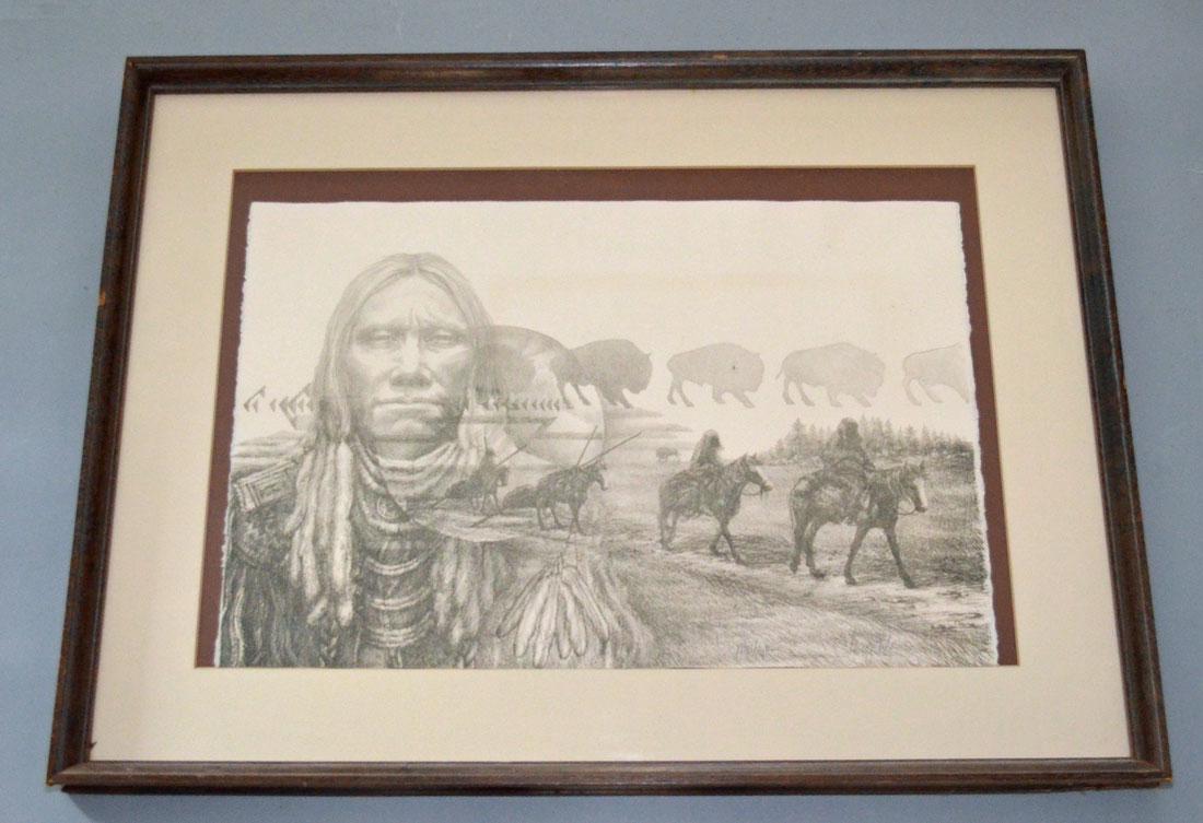 Larry Fodor Sgnd & Numbered Native American Print (1 of 2)