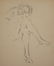 Study of a Girl Drawing Signed Baus 1940 - 2