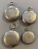4 Silver Tone Antique Pocket Watches - 2