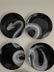 Set of 4 West Elm Snake Xray Plates