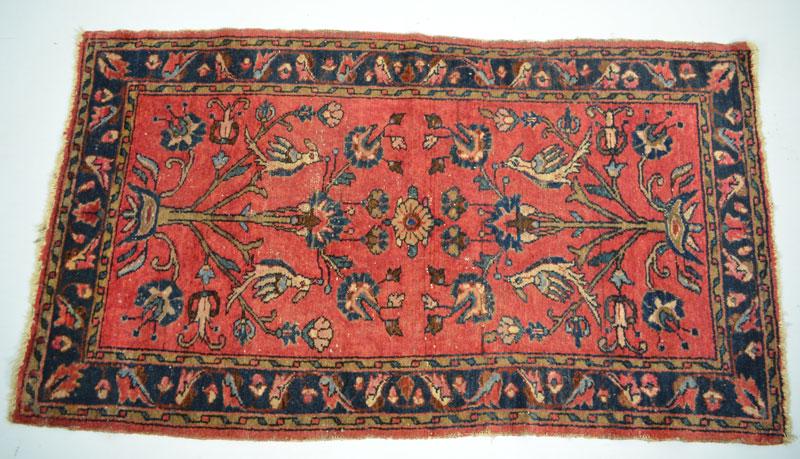 Small Antique Oriental Carpet / Rug (1 of 4)