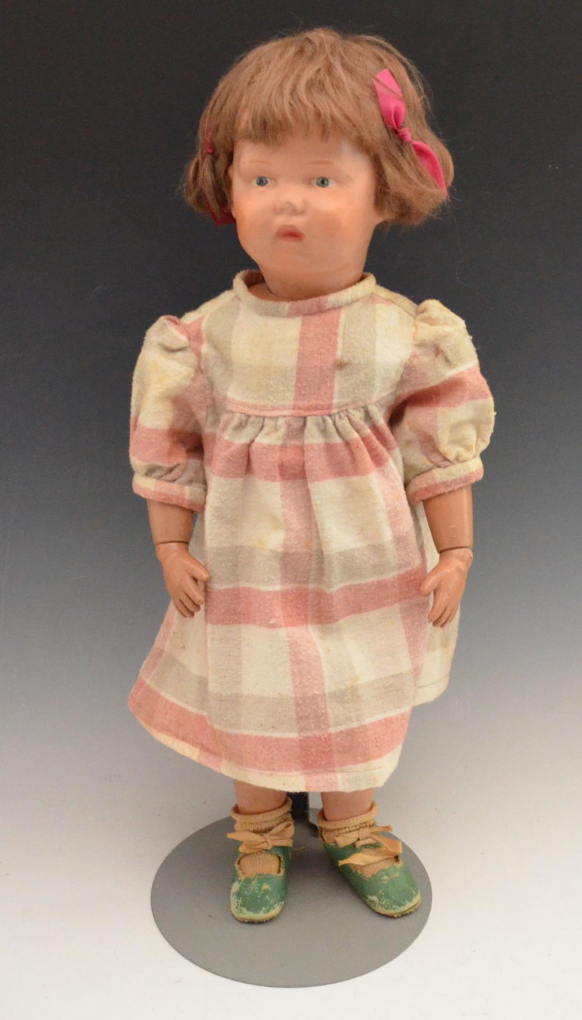 Large Schoenhut Painted Wooden Girl Doll (1 of 4)