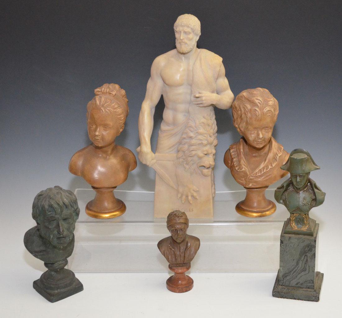 Lot Of Interesting Small Busts (Bronze, Dante Napoleon) (1 of 4)