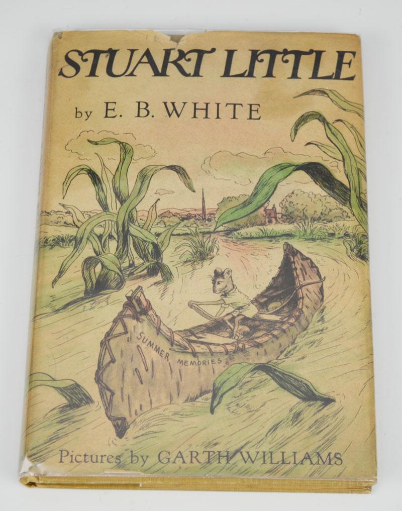 Stuart Little First Edition With Dust Jacket: written y E.B. White. 1945 first edition . Rip in dust jacket , good reading condition. Illustrated by garth Williams.