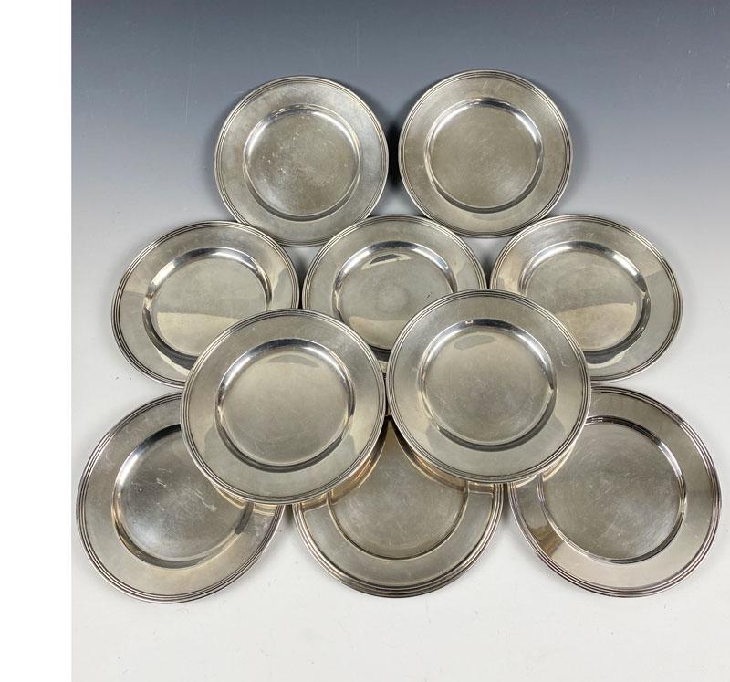 10 International Sterling Silver Plates (1 of 2)