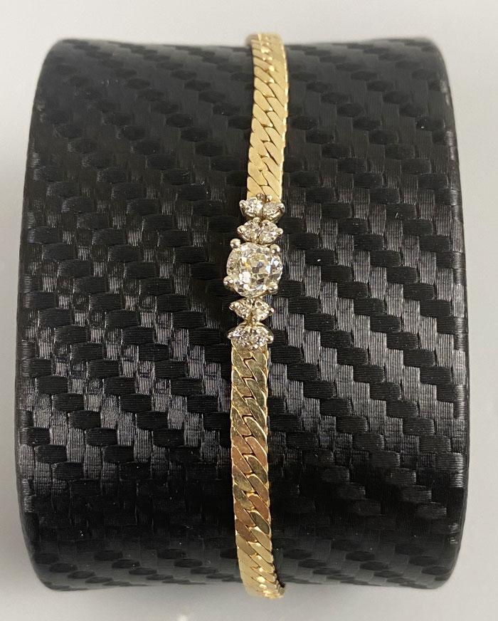 14k Gold & Diamond Bracelet (1 of 5)