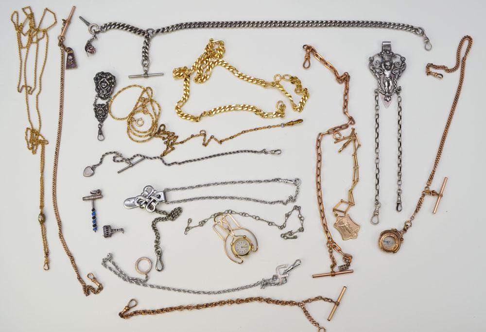 Collection of Various Watch Fobs (Some Silver) (1 of 5)