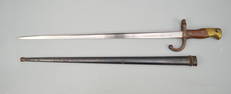 Antique St. Etienne 1879 Bayonet w Scabbard