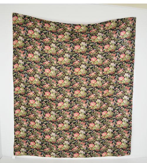 Early 20th C Stunning Black Welsh Quilt (1 of 3)