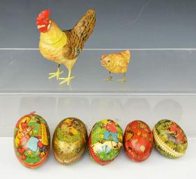 Lot of Easter Chicken Candy Containers (1 of 5)