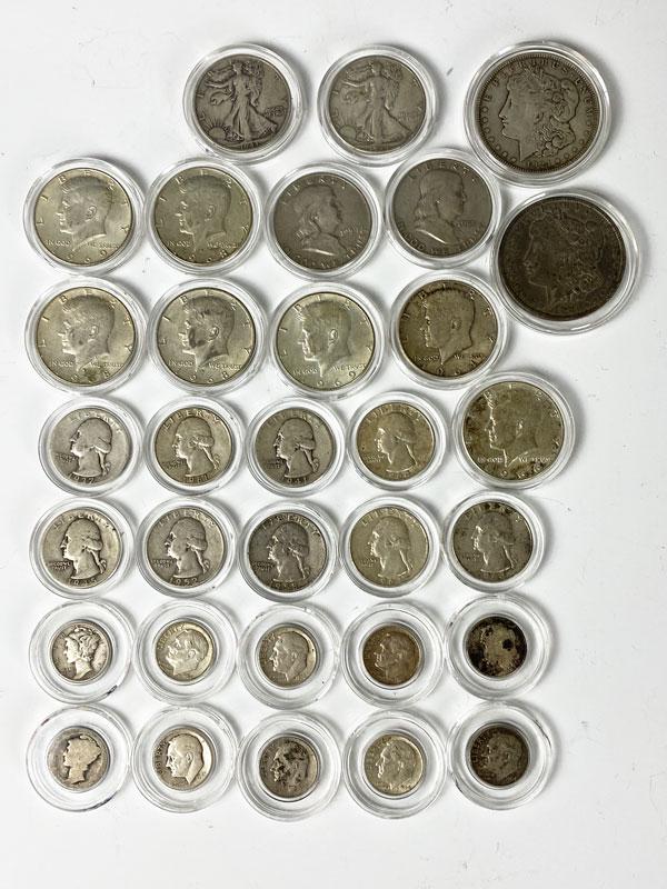Nice Lot OF Estate Found American silver coins (1 of 8)